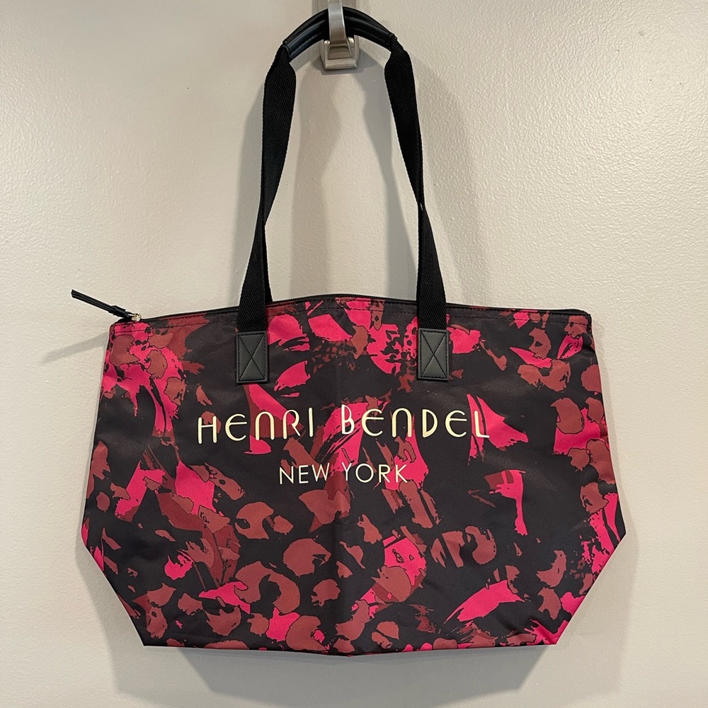 HENRI BENDEL Floral Tote Bag with Zipper